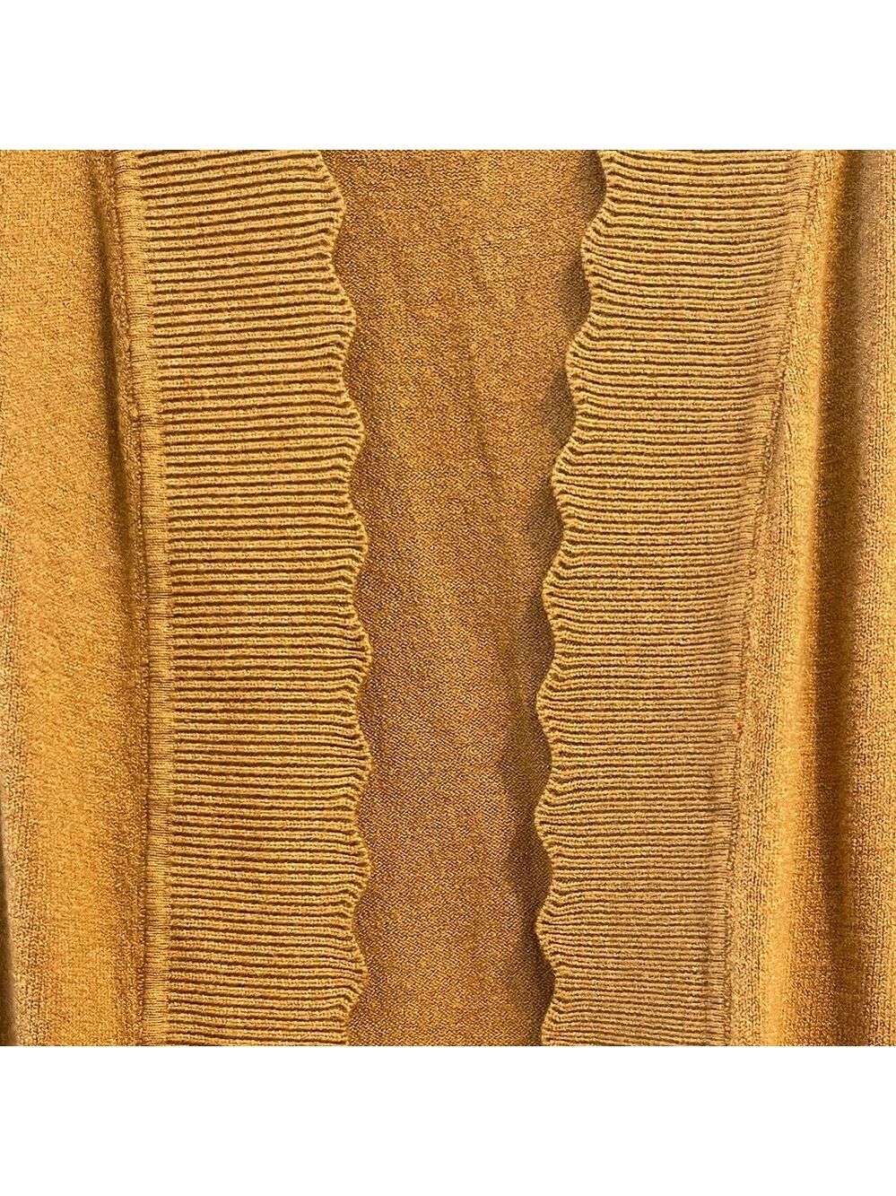 NWOT Evolution by Cyrus Mustard Yellow Open Front Cardigan Size Small Petite - Picture 4 of 7
